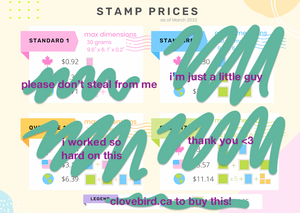 DIGITAL DOWNLOAD: Small Business Stamp Chart