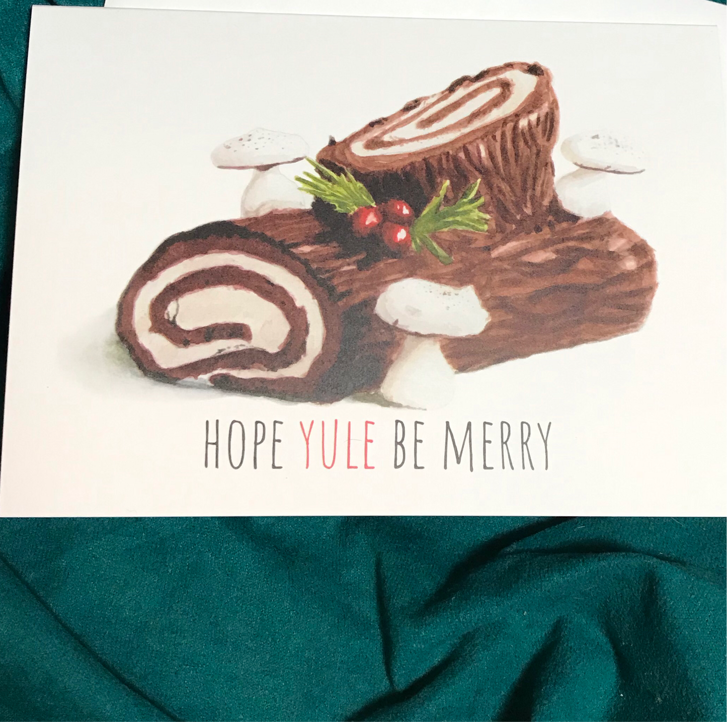 Yule Log Art Print