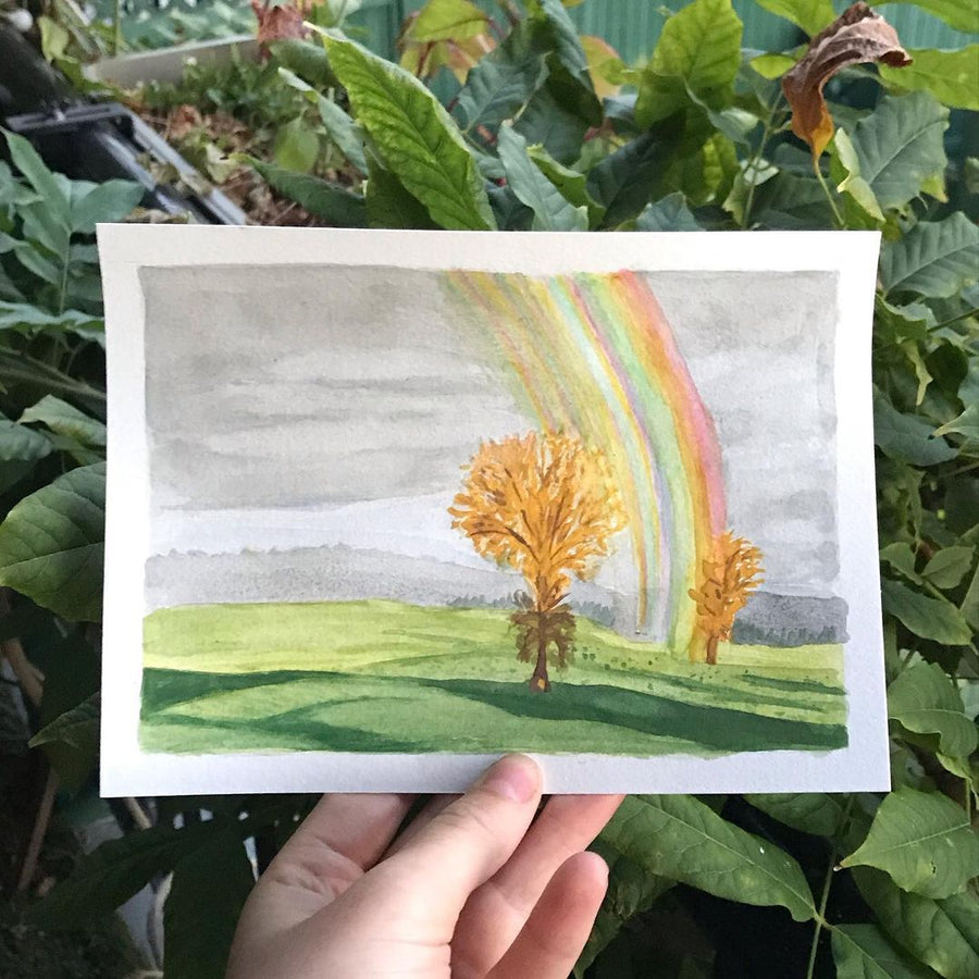 Stacker Rainbow Painting